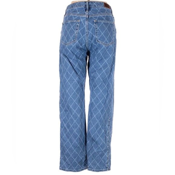 Hollister Ultra High Rise Dad Jean Wide Straight Leg Check Zip Pocket Stretch 29 - Picture 2 of 16